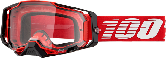 100-Percent Armega Goggle with Clear Lens – High-Impact MX Eye Protection