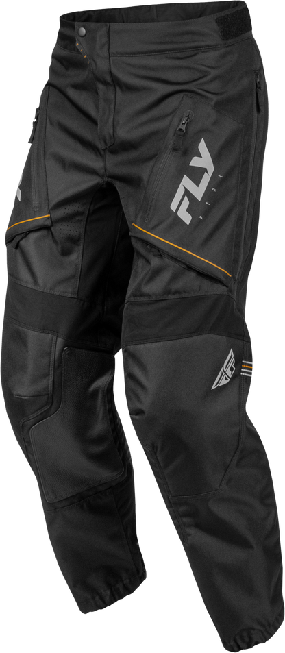 Fly Racing Patrol Pants Black/Grey Size 30 – Durable Motorcycle Riding Pants with Ventilation and Comfort Features