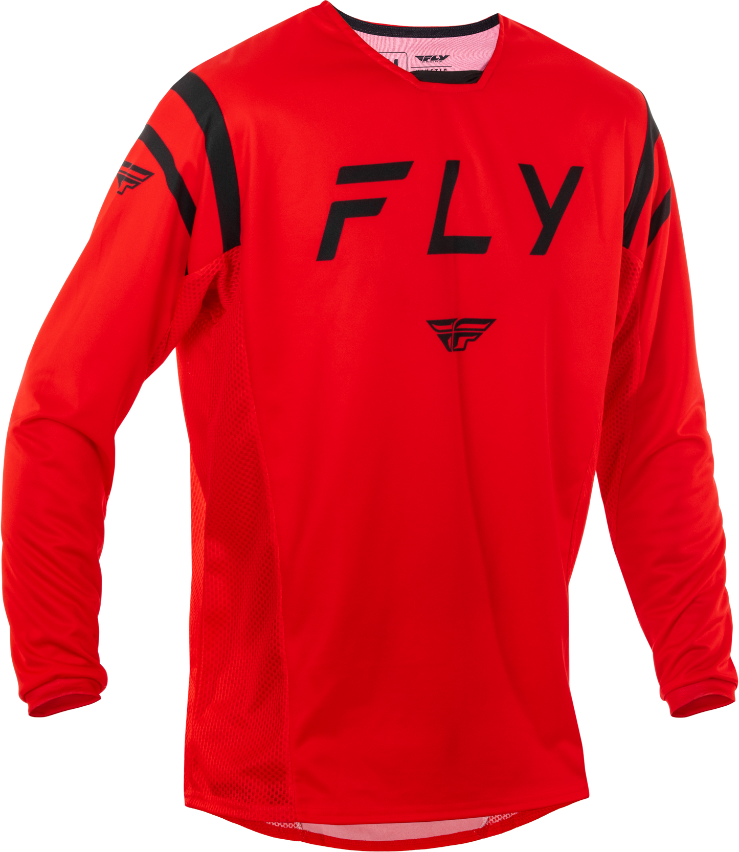 Fly Racing Kinetic Center Jersey Red and Black Small for Optimal Comfort and Performance