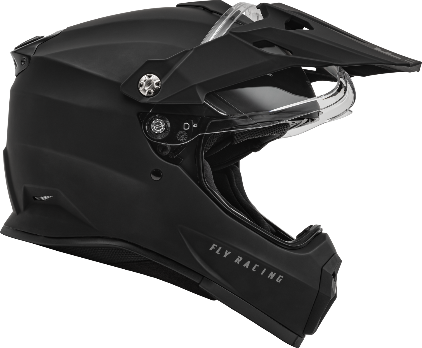 Fly Racing Trekker Solid Helmet Matte Black 2X with Advanced Safety and Comfort Features