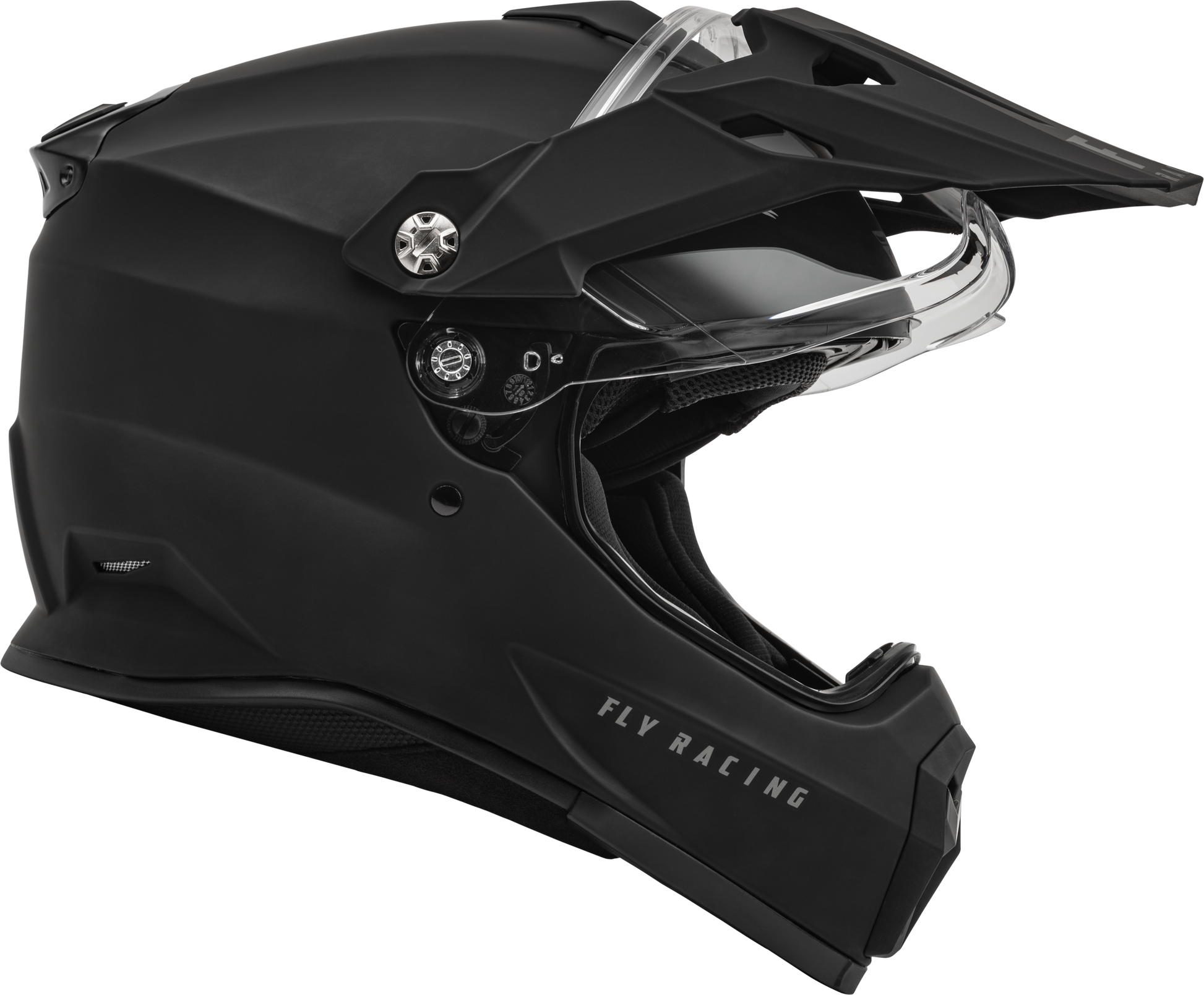 Fly Racing Trekker Solid Helmet Matte Black 2X with Advanced Safety and Comfort Features