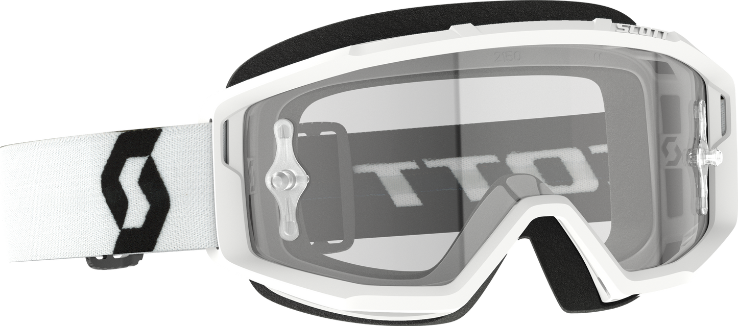 SCOTT Primal Goggle White Clear Works - Lightweight Anti-Fog Sports Goggles for Medium to Small Faces
