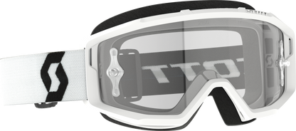 SCOTT Primal Goggle White Clear Works - Lightweight Anti-Fog Sports Goggles for Medium to Small Faces