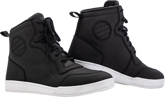 RST HiTop Moto CE Waterproof Shoe Black 8 – Casual Sneaker Look with Impact Protection