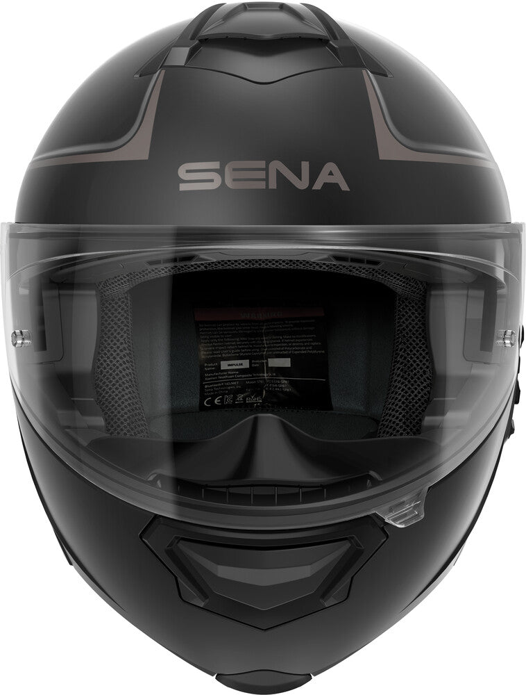 Sena Impulse Modular Helmet w/Mesh Intercom - Matte Black - Lg