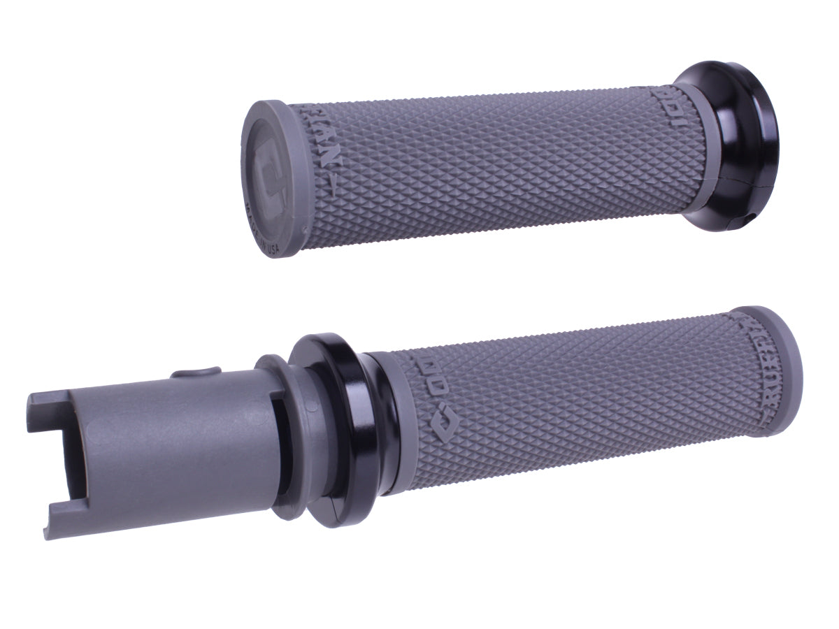 ODI Ruffian V-Twin Lock-On Grips for Harley-Davidson, Graphite/Black – Model V30HTCH-B