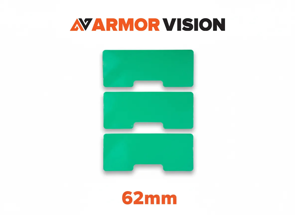 Armor Vision AVSF003 62mm SmartFilm Lens Protector, 3 Pack for Motorcycle Goggles and Helmets