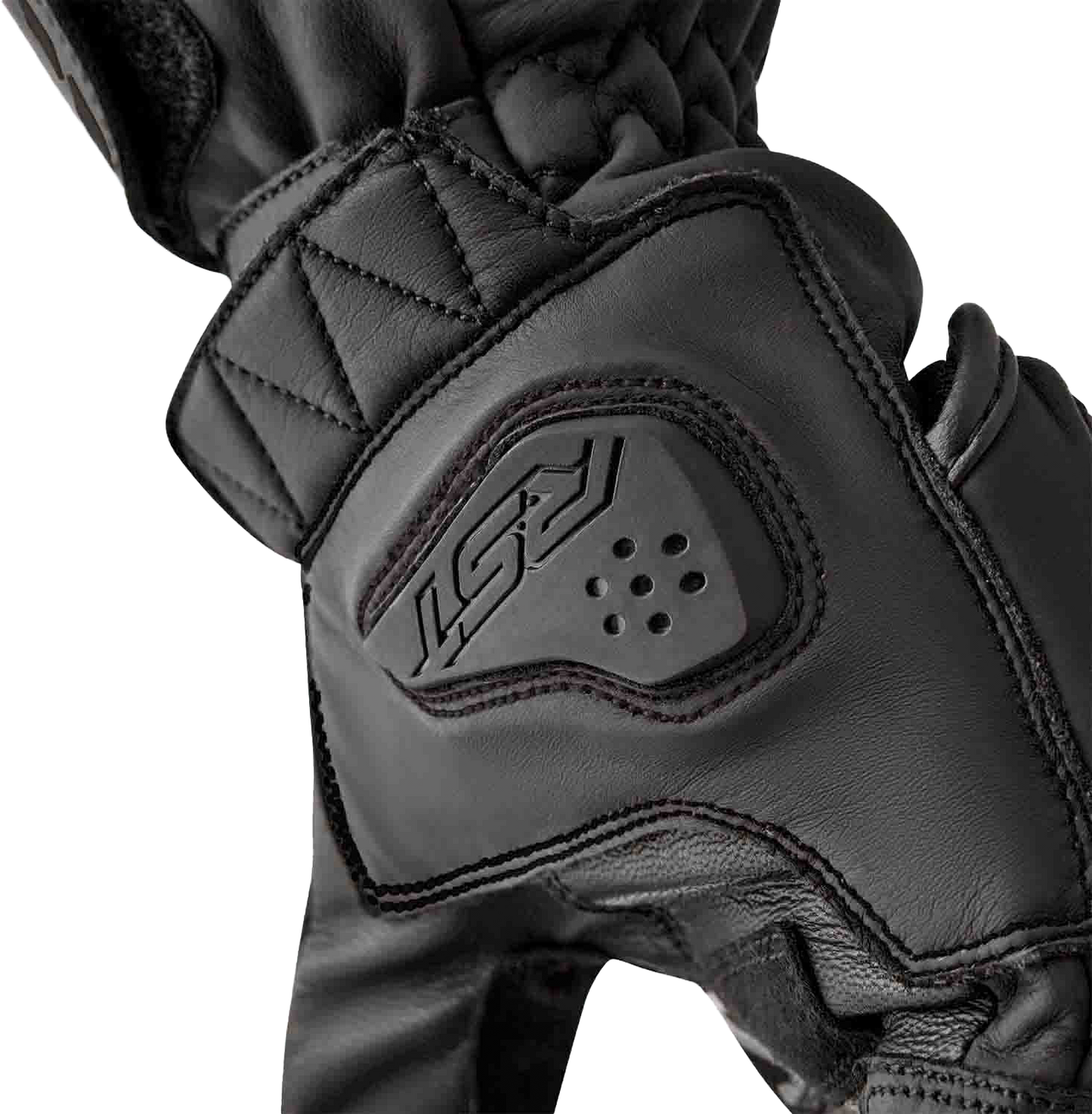 RST S1 Leather Gloves for Men and Women - Black, Size XL