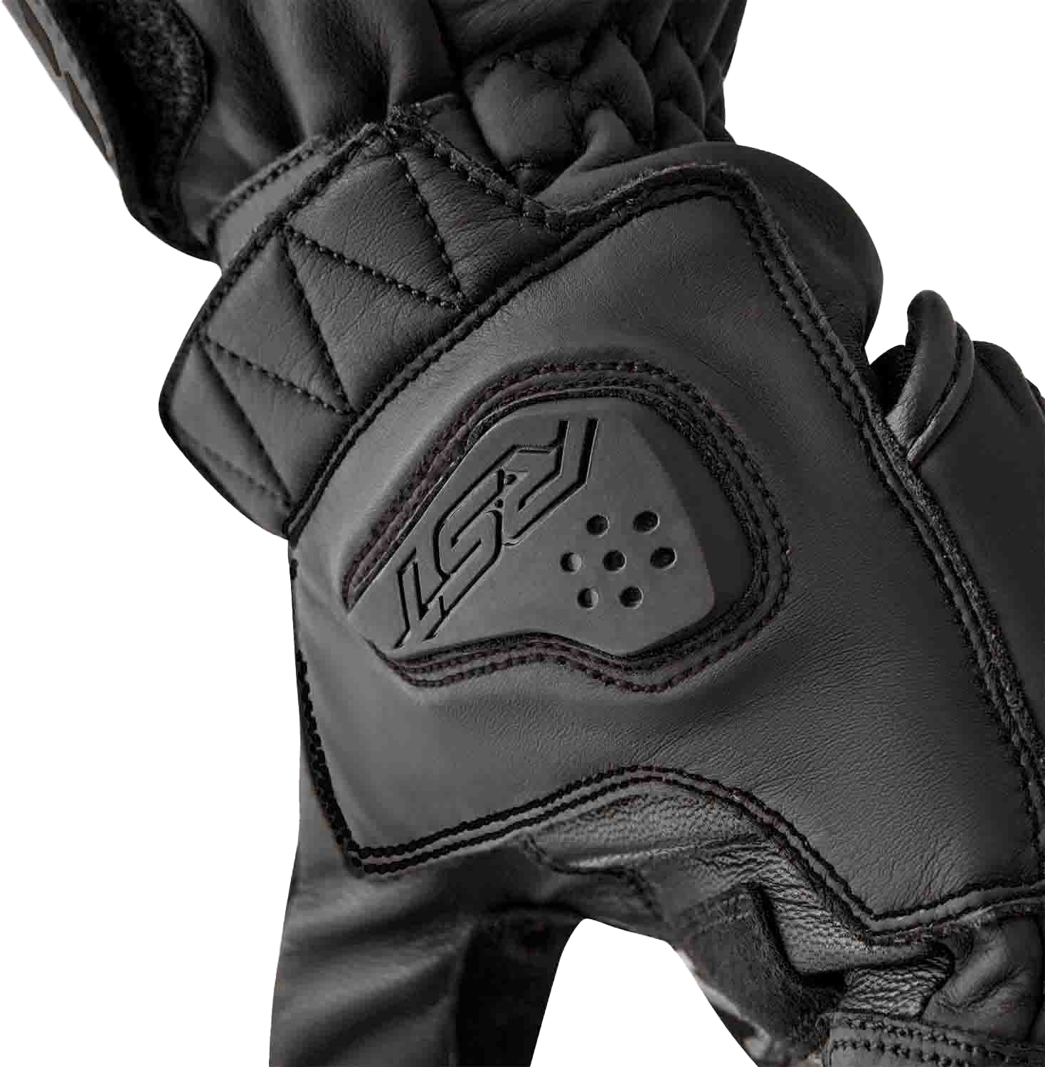 RST S1 Leather Gloves for Men and Women - Black, Size XL
