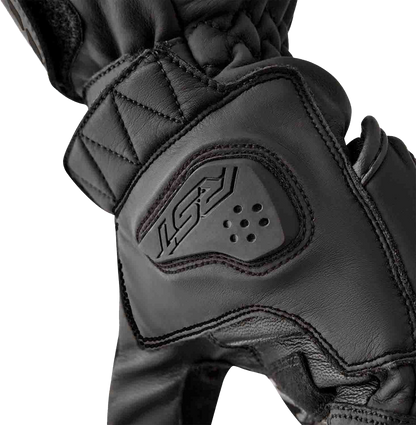 RST S1 Leather Gloves for Men and Women - Black, Size XL