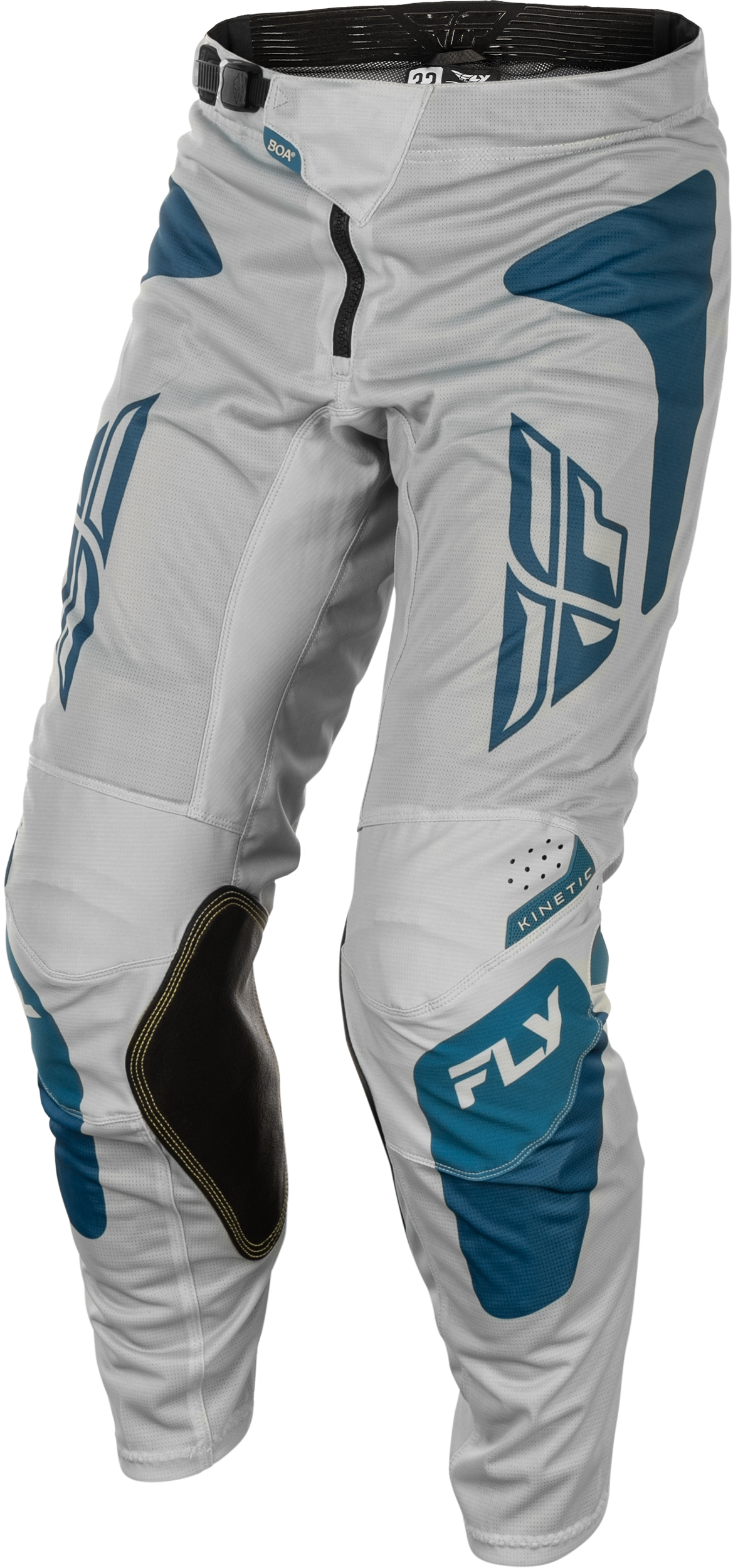 Fly Racing Kinetic Mesh Sym Pants Grey/Blue Size 32 with BOA® Fit System