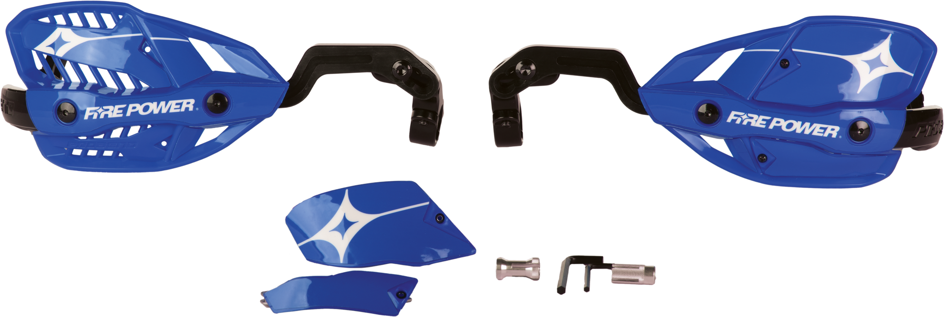 Fire Power 1 1/8 inch Closed Handguard with Probend Design and PowerGrip Bar Ends - Kelly Motorsports