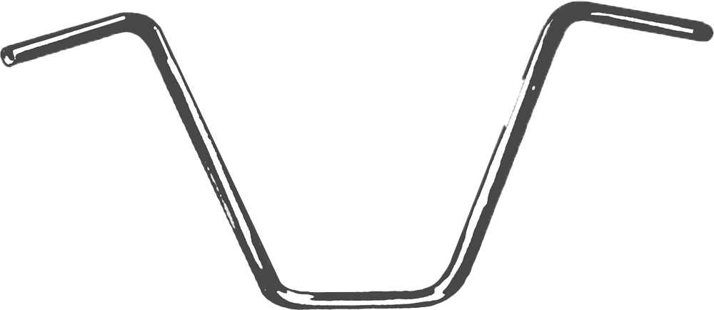 FIRE POWER 1" Handlebar Ape Hanger with 16" Rise - Part Number 043101512 - Kelly Motorsports