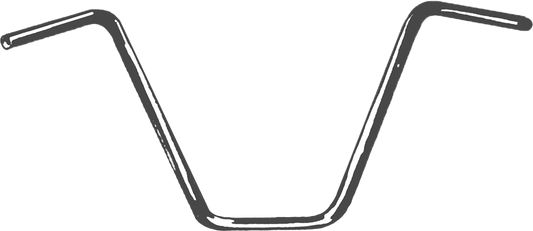 FIRE POWER 1 - Inch Handlebar Ape Hanger with 12 - Inch Rise - Kelly Motorsports