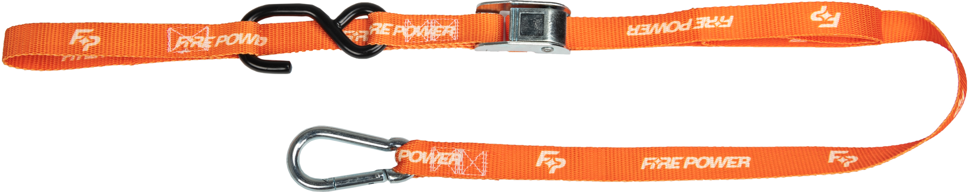 FIRE POWER 1 - Inch Tie Down Soft Tie Orange, 2 - Pack - Kelly Motorsports