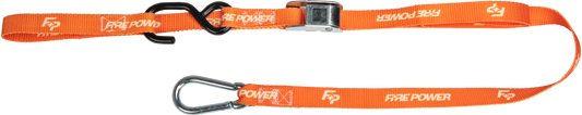 FIRE POWER 1 - Inch Tie Down Soft Tie Orange, 2 - Pack - Kelly Motorsports