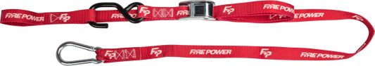 FIRE POWER 1 - Inch Tie Down Soft Tie Red, Pair - Kelly Motorsports