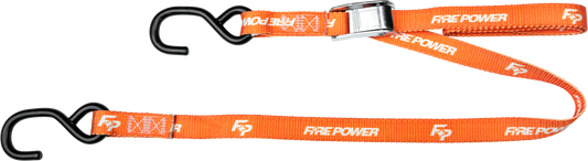 FIRE POWER 1 - Inch Tie Down Straps with Cam Buckle and S - Hooks, 6 Feet, Pack of 2 - Kelly Motorsports