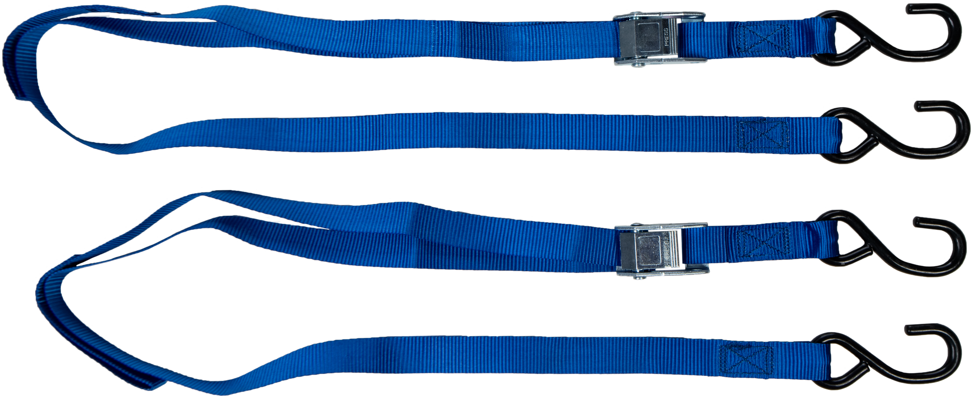 FIRE POWER 1 Inch x 6 Feet Tie Down Soft Tie Blue Pair - Kelly Motorsports