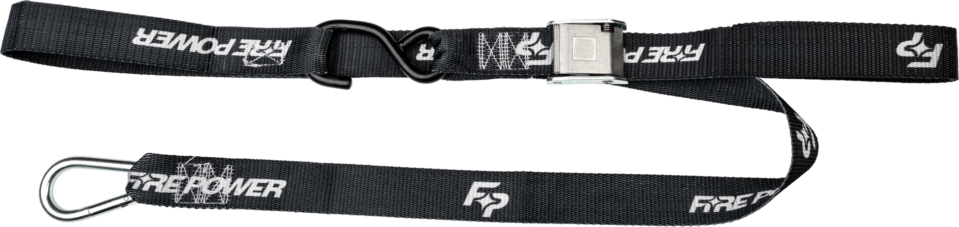 FIRE POWER 1.5 - Inch Tie Down Soft Tie Black Pair – Heavy Duty Nylon Webbing with Cam Buckle and Protective S - Hooks - Kelly Motorsports