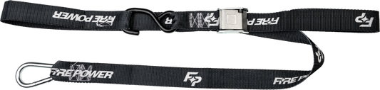 FIRE POWER 1.5 - Inch Tie Down Soft Tie Black Pair – Heavy Duty Nylon Webbing with Cam Buckle and Protective S - Hooks - Kelly Motorsports