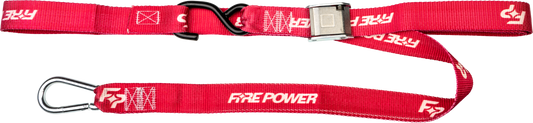 Fire Power 1.5 - inch Tie Down Soft Tie Set with Nylon Webbing and S - Hooks - Kelly Motorsports