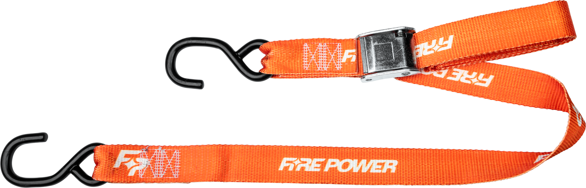 FIRE POWER 1.5 - inch Tie Down Strap Pair with Cam Buckle and Heavy - Duty Hooks - Kelly Motorsports