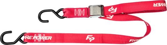 FIRE POWER 1.5 - Inch Tie Down Straps with Cam Buckle and Heavy Duty Hooks, 2 Pack - Kelly Motorsports