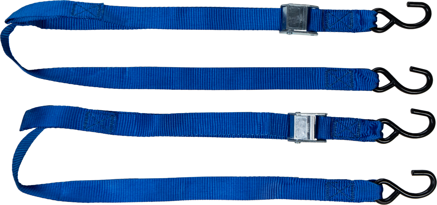 FIRE POWER 1.5 - Inch x 6 - Foot Tie Down Soft Tie Blue Pair - Kelly Motorsports