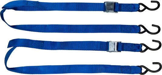 FIRE POWER 1.5 - Inch x 6 - Foot Tie Down Soft Tie Blue Pair - Kelly Motorsports