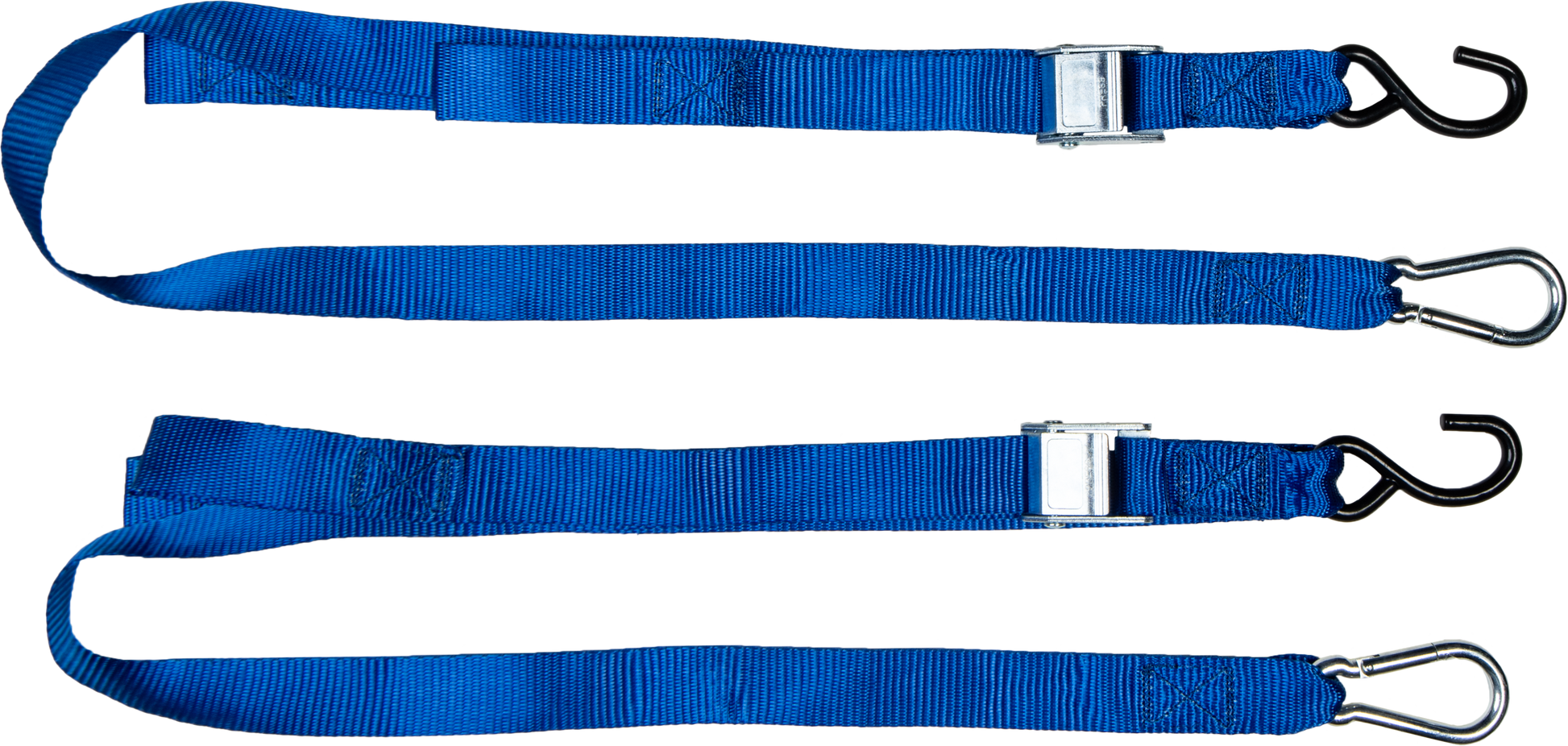 FIRE POWER 1.5 - Inch x 6 - Foot Tie Down Straps, Blue - Pack of 2 - Kelly Motorsports