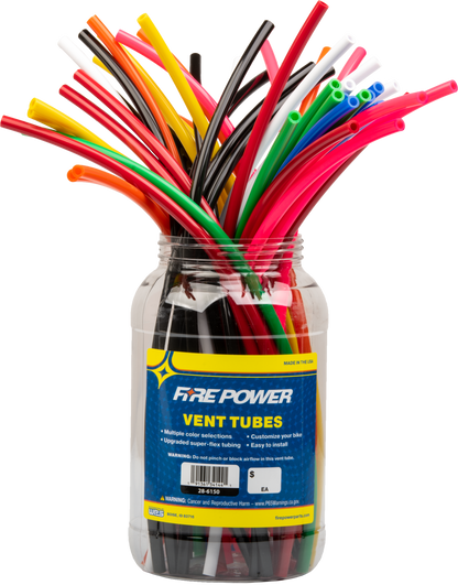 Fire Power 28 - 6150 18 - Inch Multi - Color Gas Cap Vent Hose - 50 Pack - Kelly Motorsports