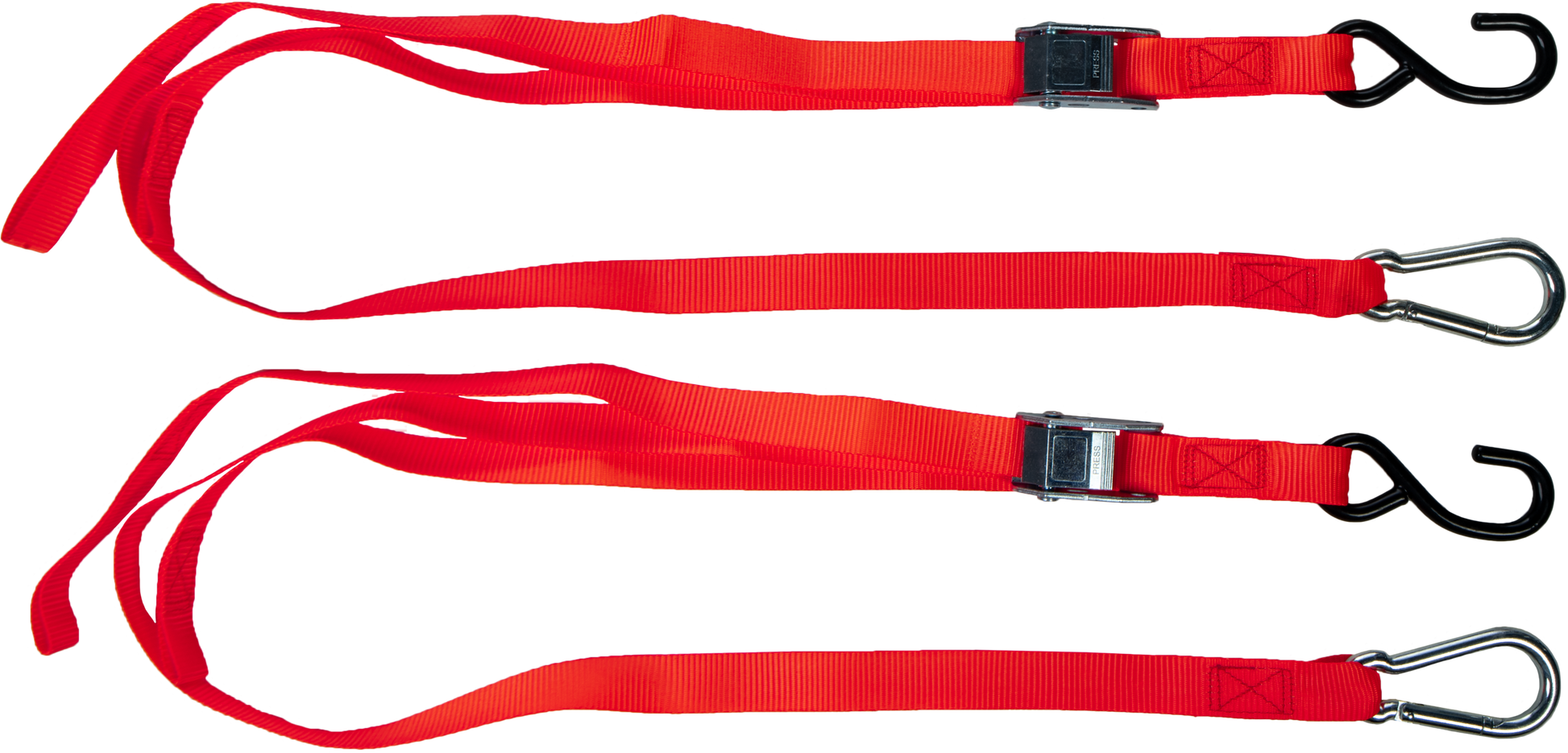 FIRE POWER 29 - 13017 1 - Inch x 6 - Foot Red Tie Down Straps, Pair - Kelly Motorsports