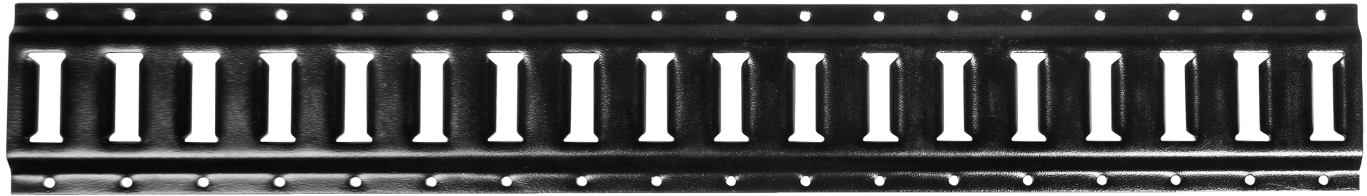 FIRE POWER 3' E - Track Rail Pair with 18 Slots - Heavy Duty Black Powder Coat - Kelly Motorsports
