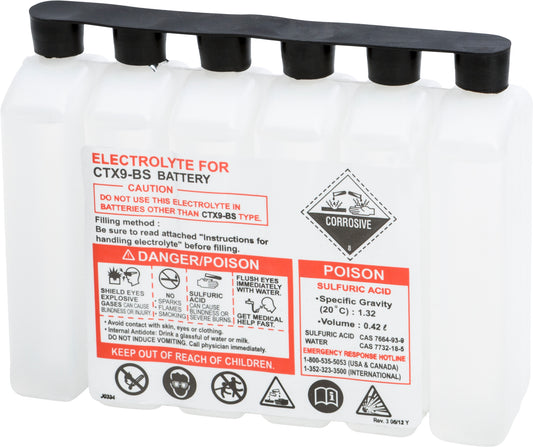 Fire Power 450CC CTX Sealed Battery Electrolyte Pack for Maintenance - Free Batteries - Kelly Motorsports