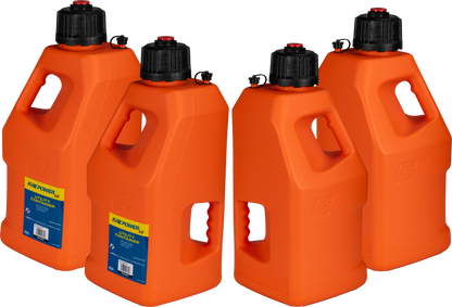 Fire Power 5 Gallon LC Utility Container Orange with Ergonomic Handles and Adjustable Vent - Kelly Motorsports