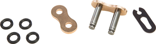 FIRE POWER 525FPO - SKJ/G O Ring Clip Master Link in Gold - Kelly Motorsports