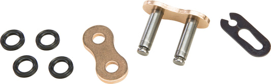 FIRE POWER 525FPX - SKJ/G X Ring Clip Master Link 525 Gold - Kelly Motorsports