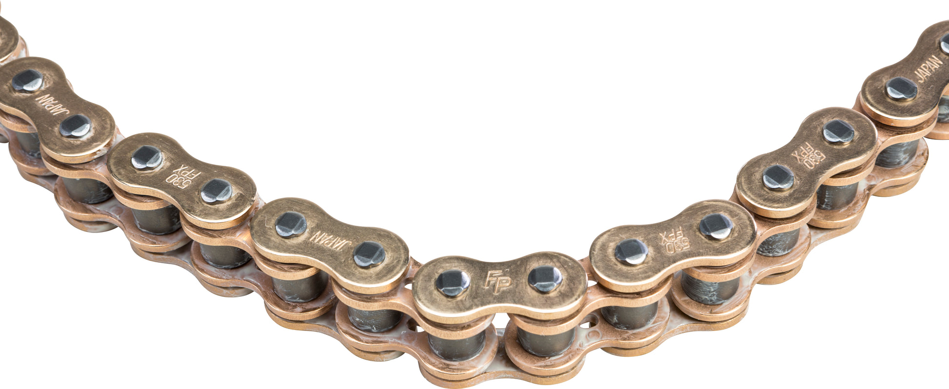 FIRE POWER 530FPX - 150/G X Ring Chain 530x150 Gold - Durable Japanese Manufacturing - Kelly Motorsports