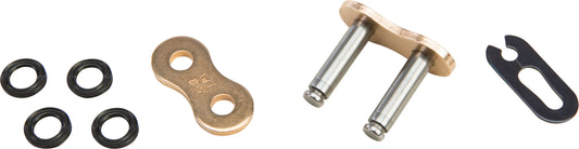 FIRE POWER 530FPX - SKJ/G X Ring Clip Master Link in Gold - Kelly Motorsports