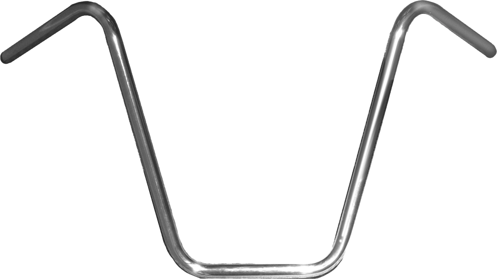 Fire Power 7/8" Handlebar Ape Hanger with 18" Rise in Chrome or Black Finish - Kelly Motorsports