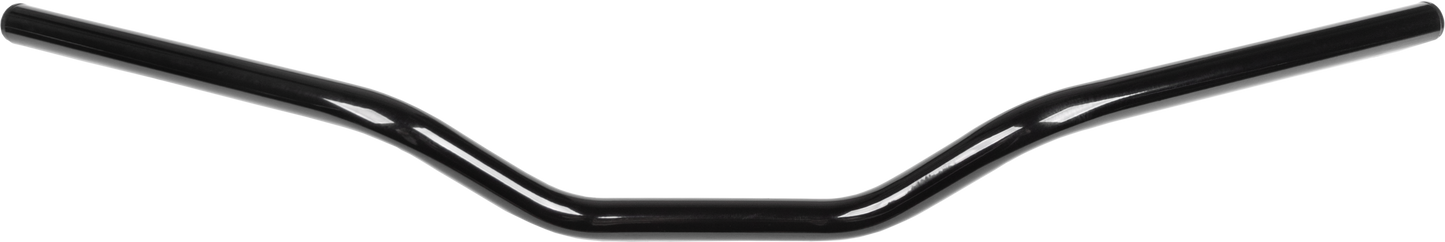 Fire Power 7/8 inch Euro Black Handlebar - Durable Carbon Steel Construction - Kelly Motorsports