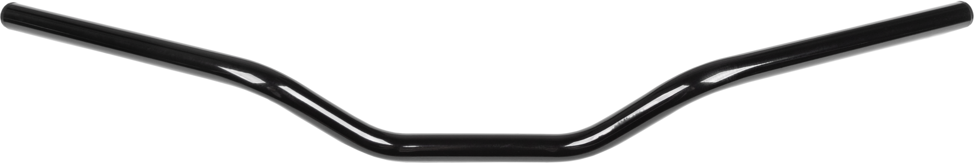 Fire Power 7/8 inch Euro Black Handlebar - Durable Carbon Steel Construction - Kelly Motorsports
