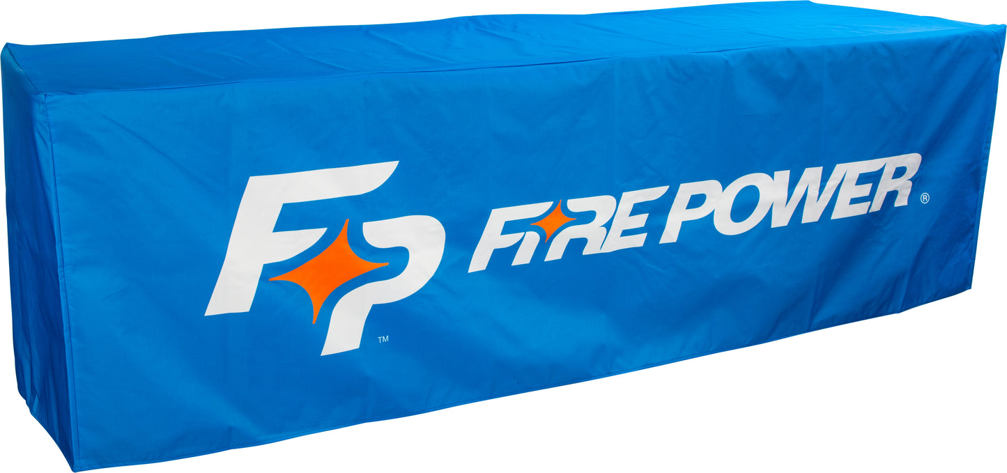 Fire Power 8 ft Table Cover - Durable Waterproof Cover for Outdoor and Indoor Use - Kelly Motorsports