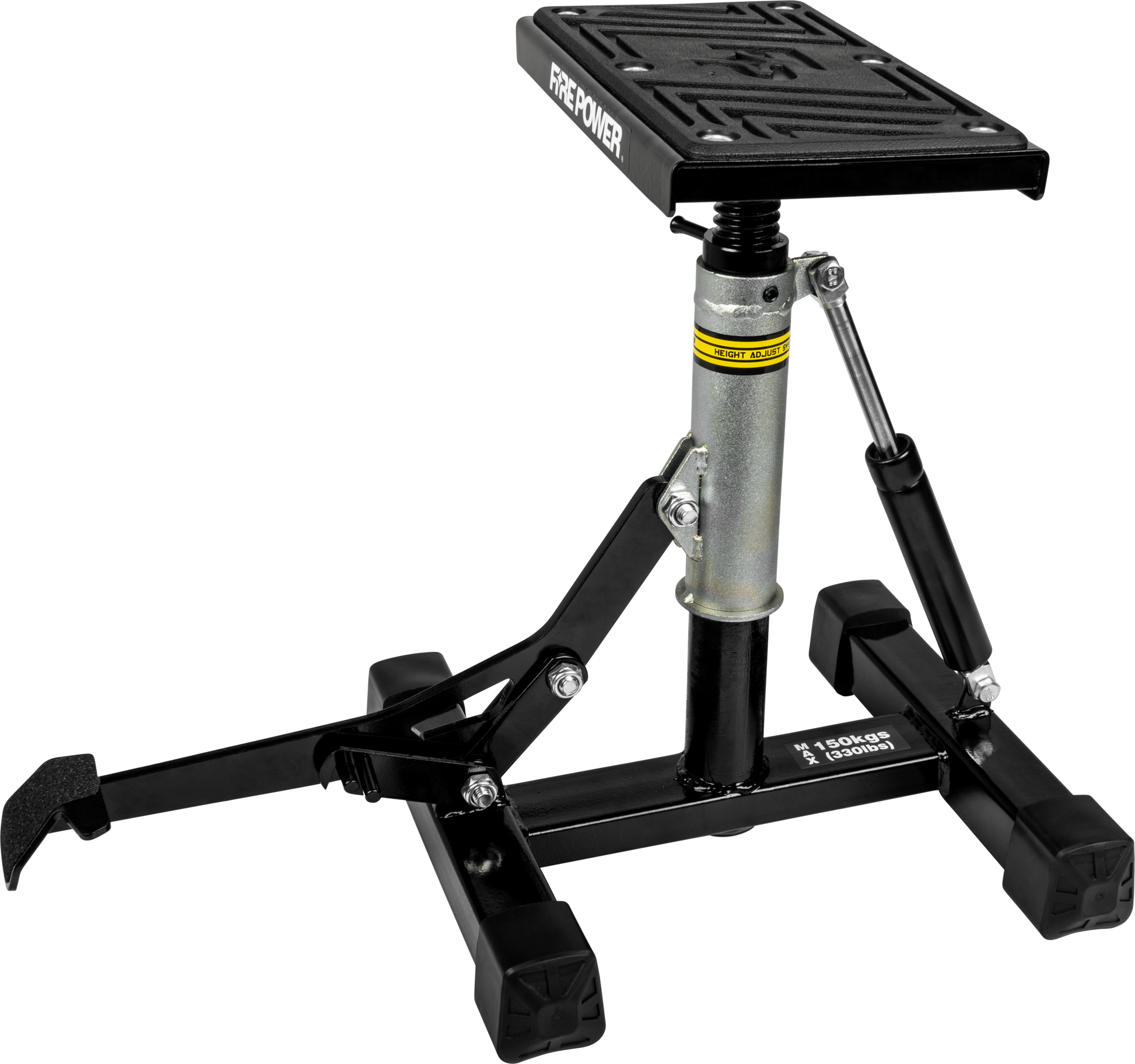 FIRE POWER A1164 - 1 Dirt Bike Lift Stand with Adjustable Height and Rubber Grip - Kelly Motorsports