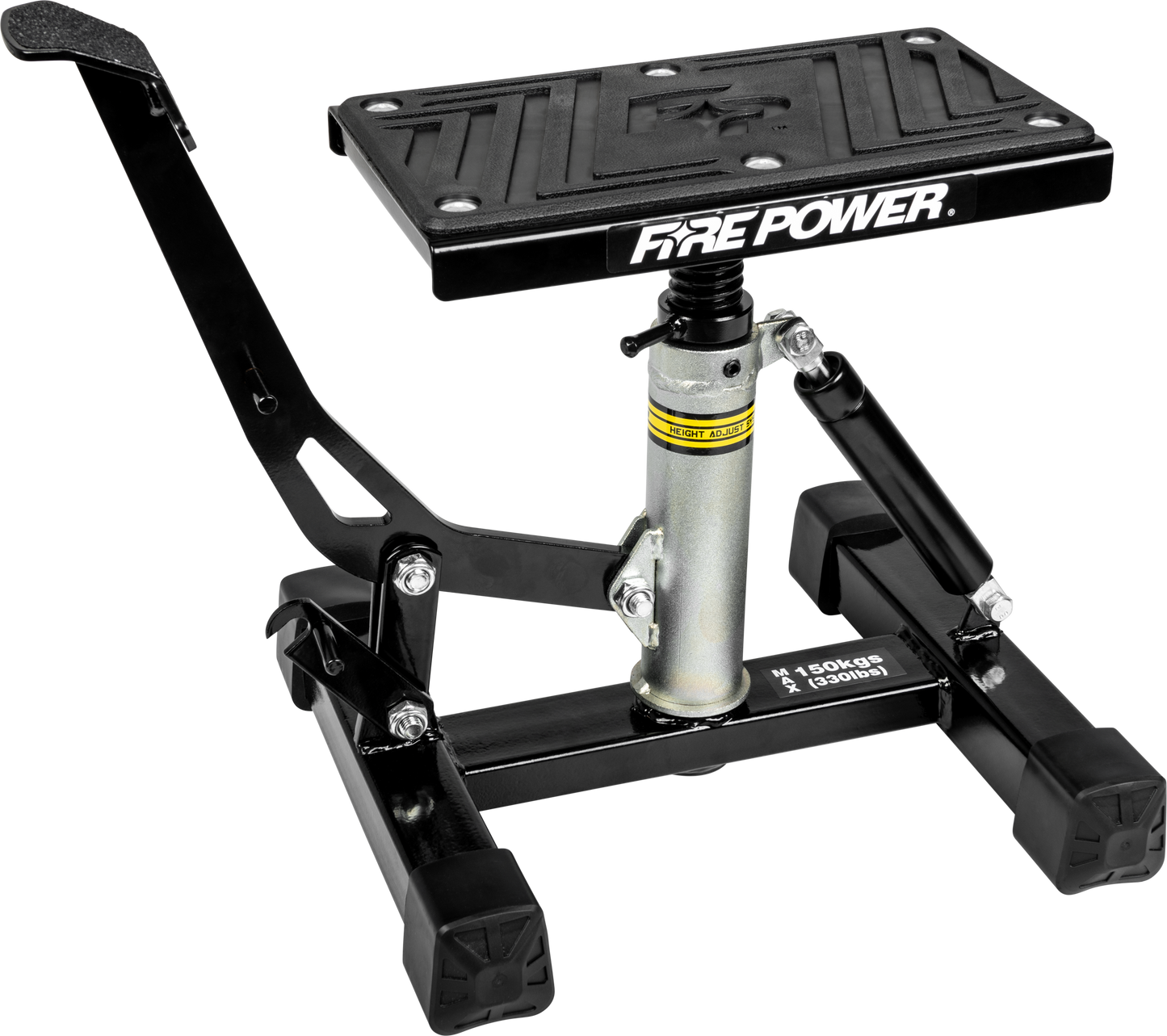 FIRE POWER A1164 - 1 Dirt Bike Lift Stand with Adjustable Height and Rubber Grip - Kelly Motorsports