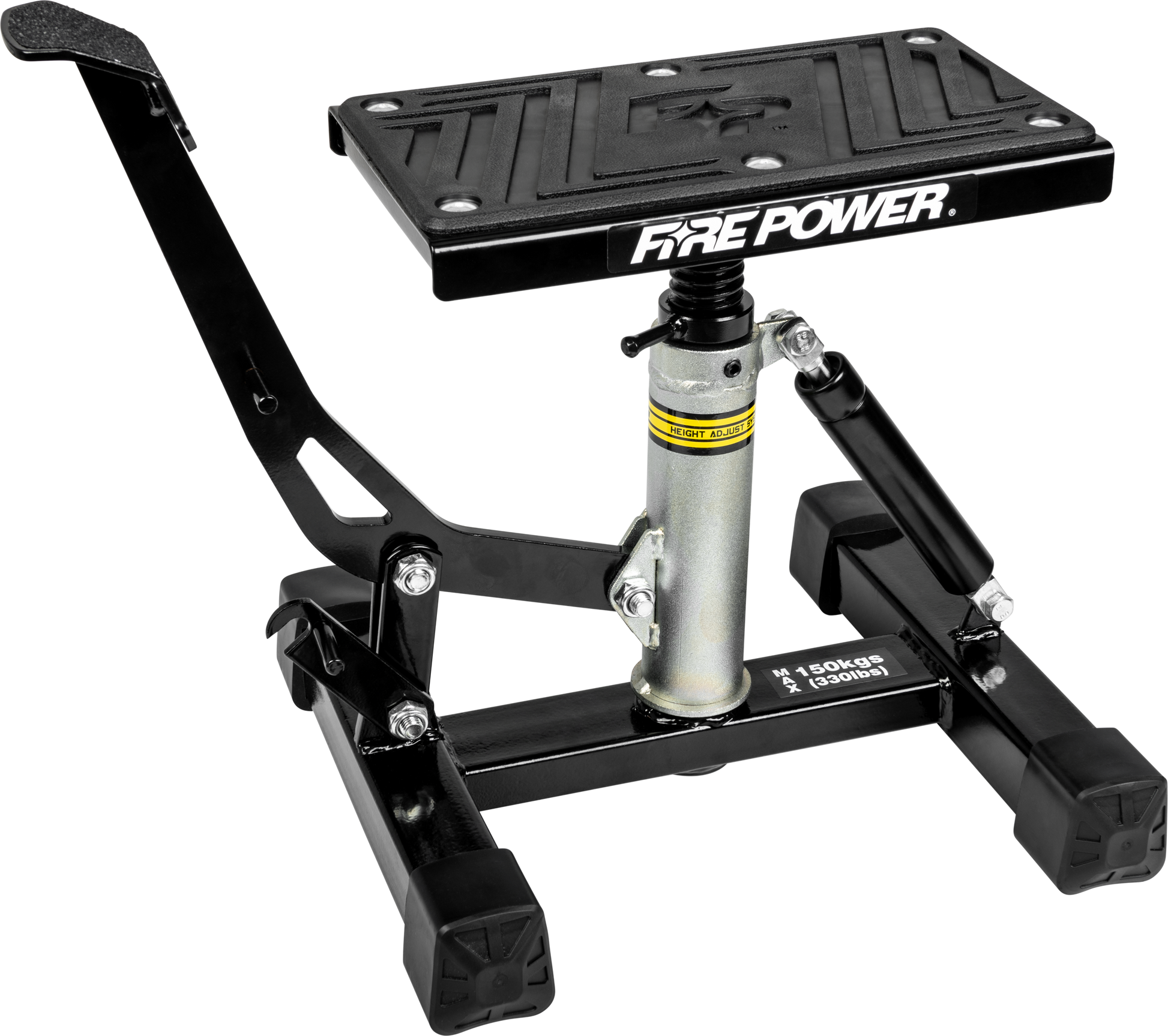 FIRE POWER A1164 - 1 Dirt Bike Lift Stand with Adjustable Height and Rubber Grip - Kelly Motorsports