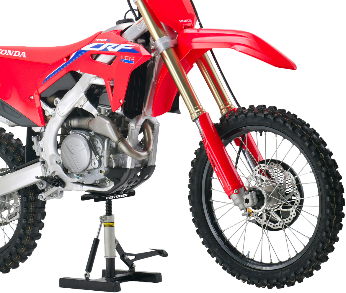 FIRE POWER A1164 - 1 Dirt Bike Lift Stand with Adjustable Height and Rubber Grip - Kelly Motorsports