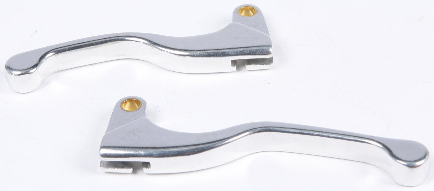 FIRE POWER Alloy Lever Set Silver for Yamaha, Kawasaki, Suzuki, Honda - Part 020 - 0333 - Kelly Motorsports
