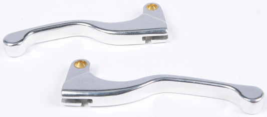 FIRE POWER Alloy Lever Set Silver for Yamaha, Kawasaki, Suzuki, Honda - Part 020 - 0333 - Kelly Motorsports